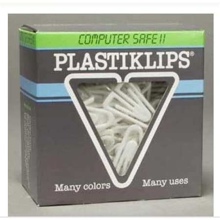 Plastiklips Plastiklips Paper Clips Large Size 200 Pack WHITE (LP-0610) LP-0610